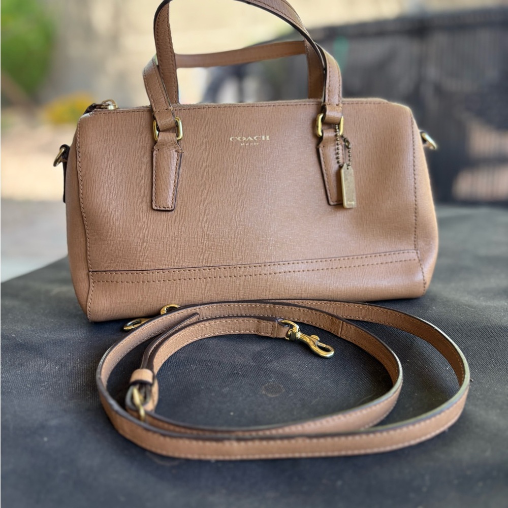 Coach Saffiano mini satchel Leather Women's Bag